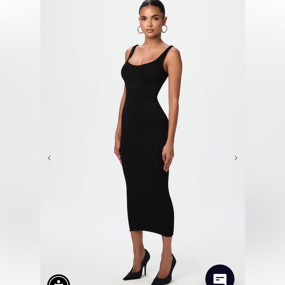 NAKED WARDROBE Sculpt Tank Midi Dress Size Medium